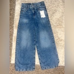 Girls Zara Crossover Jeans Wide Leg